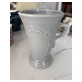 Fiesta Pearl Gray Pedestal Mug 21 Oz Homer