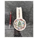 Fiesta ware Christmas Tree Spoon Rest - retired