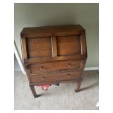 Drop down antique desk