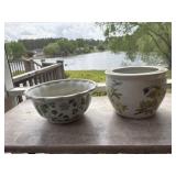 Outdoor flower vases