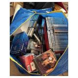 Huge bag of cassette tapes & CDs