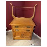 Antique oak washstand