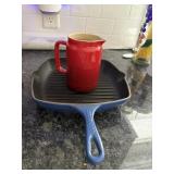 Le creuset sauce jar & le creuset grill skillet