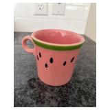 Fiesta discontinued watermelon keyhole mug