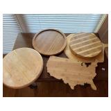 Wooden Cutting Boards(USA, round, lazy susans &