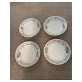 4 Wedgewood Peter Rabbit saucers