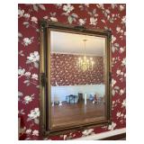 31'x42ï¿½ gold frame beveled glass mirror
