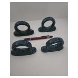 Set of 4 Fiesta Dinerware Napkin Rings - Juniper
