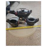 1950s Japan Redware Tea Set (teapot, sugar and