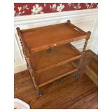 Spindle leg tea cart