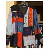 Indigo Moon Ladies Embroidered Jacket