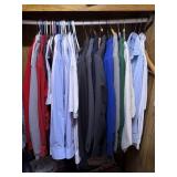 Menï¿½s Clothing Lot - Dress Shirts, Suits, Shirts