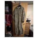 Camouflage quilted coveralls - no size but