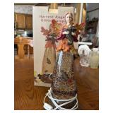 Harvest Thanksgiving angel glitter lamp
