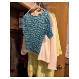 Blue blouse, Christmas jacket, duck robe