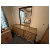 MCM Long Dresser with Mirror