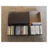 Christian cassette tapes and case with tapes