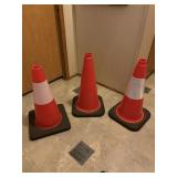 3 road cones
