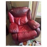 Red rocker recliner slight defect