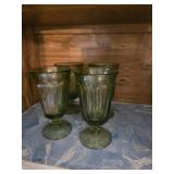 Old Williamsburg Ice Tea Goblets - 4 (Verde Green)