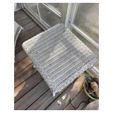 Wicker side table