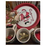 Christmas cups, trinkets, figurines, etc.