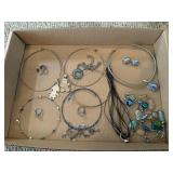 Necklace lot - necklaces, rings, earrings