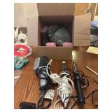 Curlers and hair dryers and many accessories