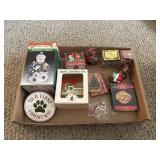 Christmas decorations and figures