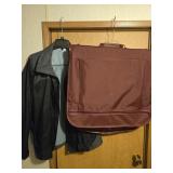 Garment Bag and size medium black jacket