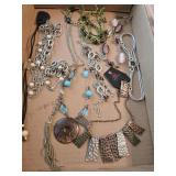 Assorted costume Jewelry, mostly necklaces