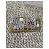 New Mexico license plate 1981