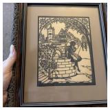 1920s Scherenschnitte Cut Paper Silhouette Carl