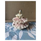Sitzendorf German Porcelain Dresden Lace woman