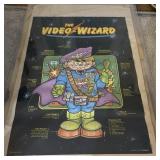 The Video Wizard Vintage Poster 1982