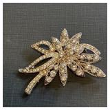 Blumenform Strass Brosche pin brooch rhinestone