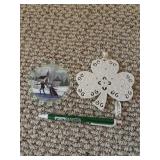 Ornaments: John Hinde Ireland porcelain shamrock