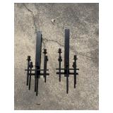 MCM Possibly Van Keppel Wrought iron wall sconces