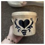 Antique 1 QT Salt Glazed, Stoneware Crock,