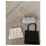 3 vintage beaded purses