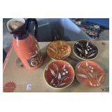 5pc set Olio Dï¿½Oliva Ceramic olive Oil