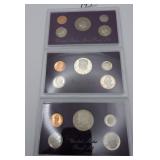 1984, 1987, and 1989 Proof Sets