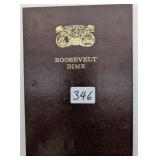 Roosevelt Dime Album including 23 Silver Dimes etc