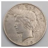 1922 S Peace Silver Dollar