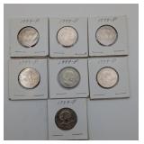 Seven 1999 P Susan B Anthony Dollars