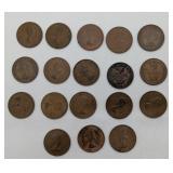 Collection of 1960s One Penny English Coins