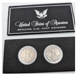 1944 and 1945 Walking Liberty Half Dollars