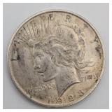 1923 D Peace Silver Dollar