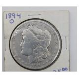 1894 O Morgan Silver Dollar