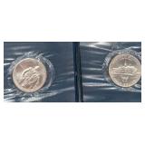 *Two Silver Washington Half Dollars